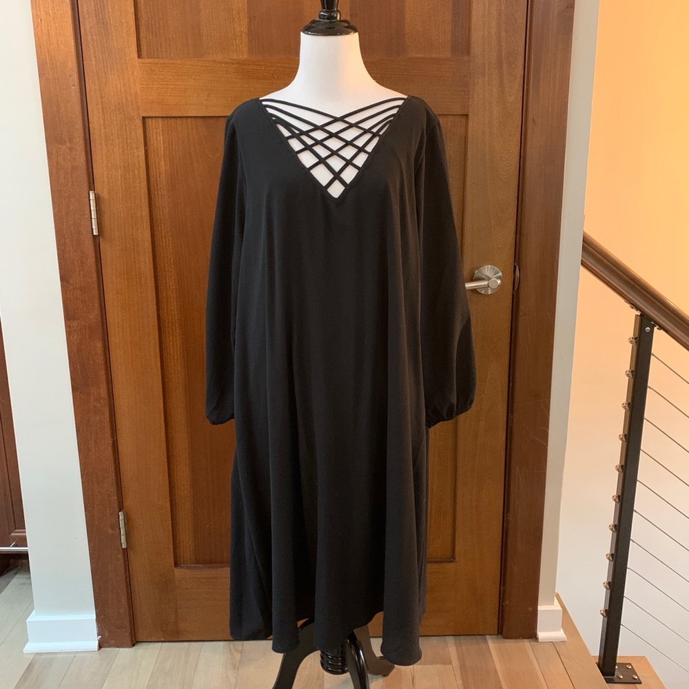 Black swing dress